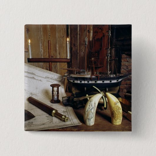 19世紀な大尉のからのDesk目的 缶バッジ (正面)