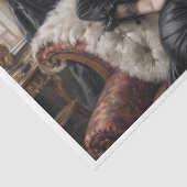 19世紀にソファに寝そべっていた女性 薄葉紙 (詳細)