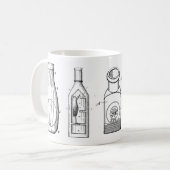 19世紀のアンティークはコーヒー・マグをびん詰めにします コーヒーマグカップ (正面左)