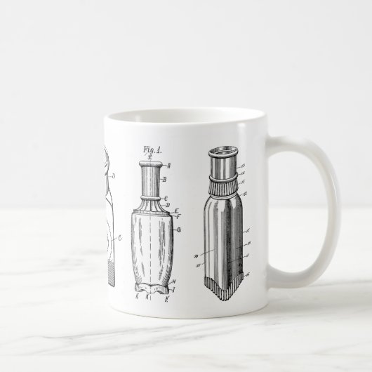 19世紀のアンティークはコーヒー・マグをびん詰めにします コーヒーマグカップ (右)