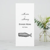 19世紀のアンティーククジラの絵 招待状 (スタンド正面)