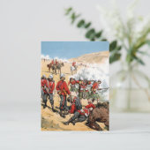 19世紀のイギリスの兵士 ポストカード (スタンド正面)