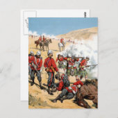 19世紀のイギリスの兵士 ポストカード (正面/裏面)