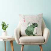19世紀のビッグ日本のカエル小蛙 クッション (椅子)