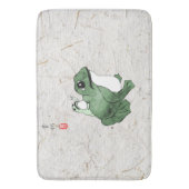 19世紀のビッグ日本のカエル小蛙 バスマット (正面縦)