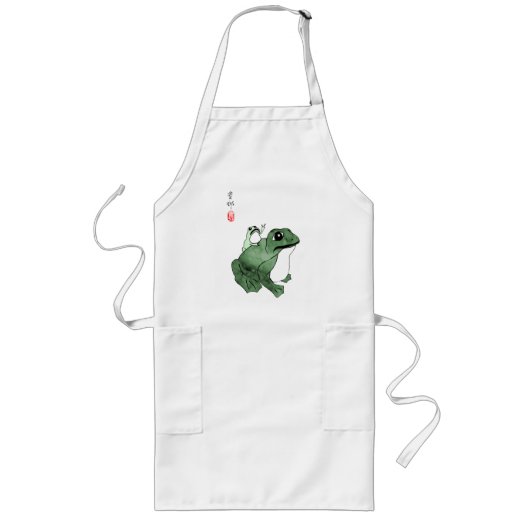 19世紀のビッグ日本のカエル小蛙 ロングエプロン (正面)