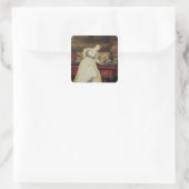 19世紀のビリヤードの試合 スクエアシール (バッグ)