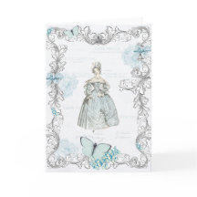 19世紀のファッショングリーティングカード