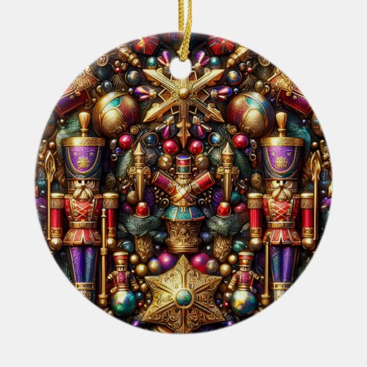 19世紀のブリキ兵士達 セラミックオーナメント (正面)