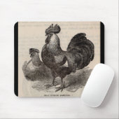 19世紀のプリント灰色のイギリスの王冠 マウスパッド (マウス)