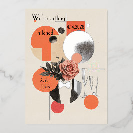 19世紀のホイモダンル結婚・招待状 箔招待状