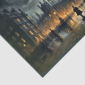 19世紀のロンドンのビッグベンの下の紳士 –  薄葉紙 (詳細)