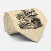 19世紀のヴィンテージのリスのイラストレーション-リス ネクタイ (ロール)