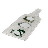 19世紀の不機嫌日本のなカエルのトリオ カッティングボード (角)