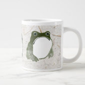 19世紀の不機嫌日本のなカエルのトリオ ジャンボコーヒーマグカップ (右)