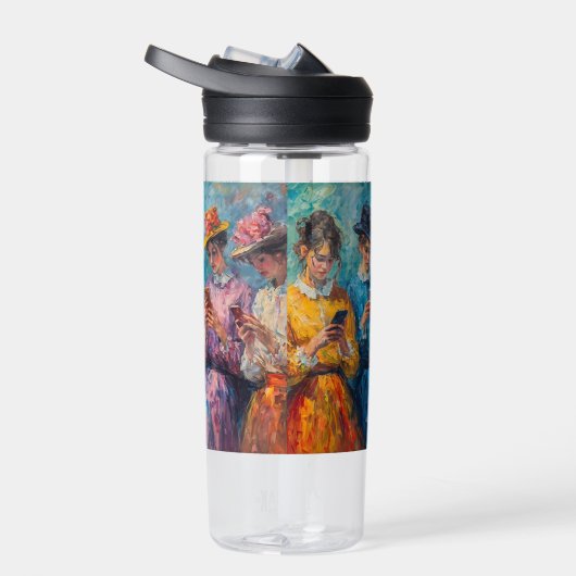 19世紀の人々が電話を使頭が切れるう ウォーターボトル (右面)