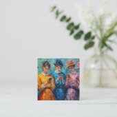 19世紀の人々が電話を使頭が切れるう エンクロージャーカード (スタンド正面)