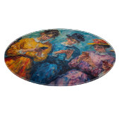 19世紀の人々が電話を使頭が切れるう カッティングボード (角)