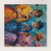 19世紀の人々が電話を使頭が切れるう ジグソーパズル (横)