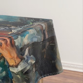 19世紀の人々が電話を使頭が切れるう テーブルクロス (インサイチュ)