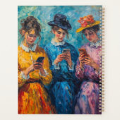 19世紀の人々が電話を使頭が切れるう プランナー手帳 (裏面)