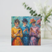 19世紀の人々が電話を使頭が切れるう 招待状 (スタンド正面)