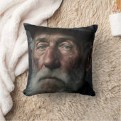 19世紀の古い炭鉱夫のポートレート01 クッション (ブランケット)