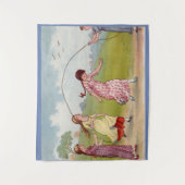 19世紀の女の子の遊ジャンプロープ タペストリー (正面)