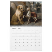 19世紀の犬が芸術に カレンダー (1月 2027)