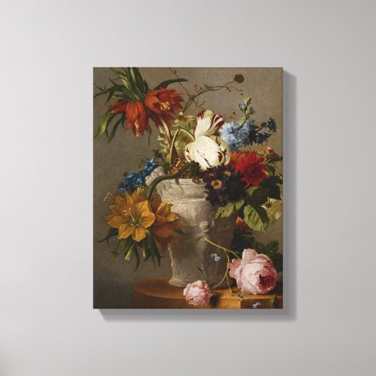 19世紀の花の生け物 キャンバスプリント (正面)