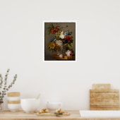 19世紀の花の生け物 ポスター (キッチン)