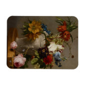 19世紀の花の生け物 マグネット (横)