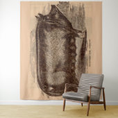 19世紀の豚のプリント バークシャー雌豚 No.1 タペストリー (インサイチュ)