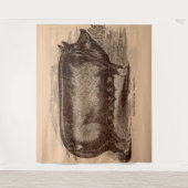 19世紀の豚のプリント バークシャー雌豚 No.1 タペストリー (正面)