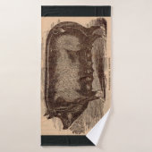 19世紀の豚プリントバークシャーno. 1 バスタオル (バスタオル)