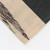 19世紀の豚プリントバークシャーno. 2 フリースブランケット (角)