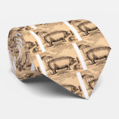 19世紀の豚プリント「良い肉のブリーダー」 ネクタイ (ロール)