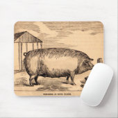19世紀の豚プリント「良い肉のブリーダー」 マウスパッド (マウス)