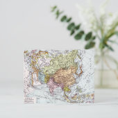 19世紀アジアの地図 ポストカード (スタンド正面)