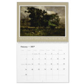 19世紀アメリカの画家アート カレンダー (2月 2027)