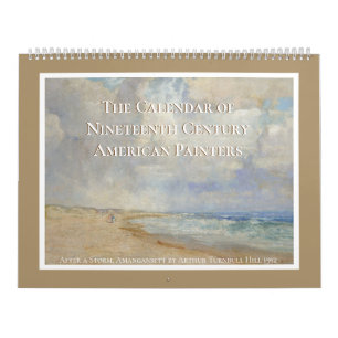 19世紀アメリカの画家アート カレンダー