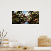 19世紀インディアン快楽園油画 ポスター (キッチン)