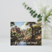 19世紀インディアン快楽園油画 ポストカード (スタンド正面)