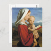 19世紀スコットランドのヴァージンと子 ポストカード (正面/裏面)