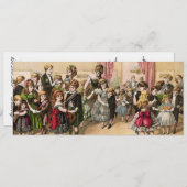 19世紀スコットランドの子供向けボール招待状 招待状 (正面/裏面)