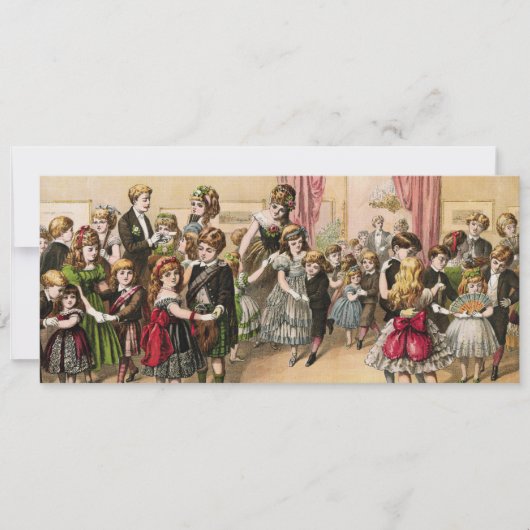 19世紀スコットランド子どもの舞踏会招待状 招待状 (正面)