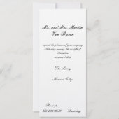 19世紀スコットランド子どもの舞踏会招待状 招待状 (裏面)