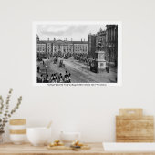 19世紀ダブリンアイルランド、カレッジグリーン ポスター (キッチン)