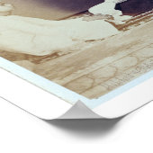 19世紀デリーのヒンドゥー教ブラフミン(セピア写真) ポスター (角)