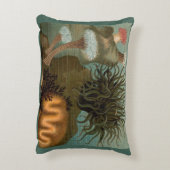 19世紀プリントアネモネ アクセントクッション (裏面(縦))